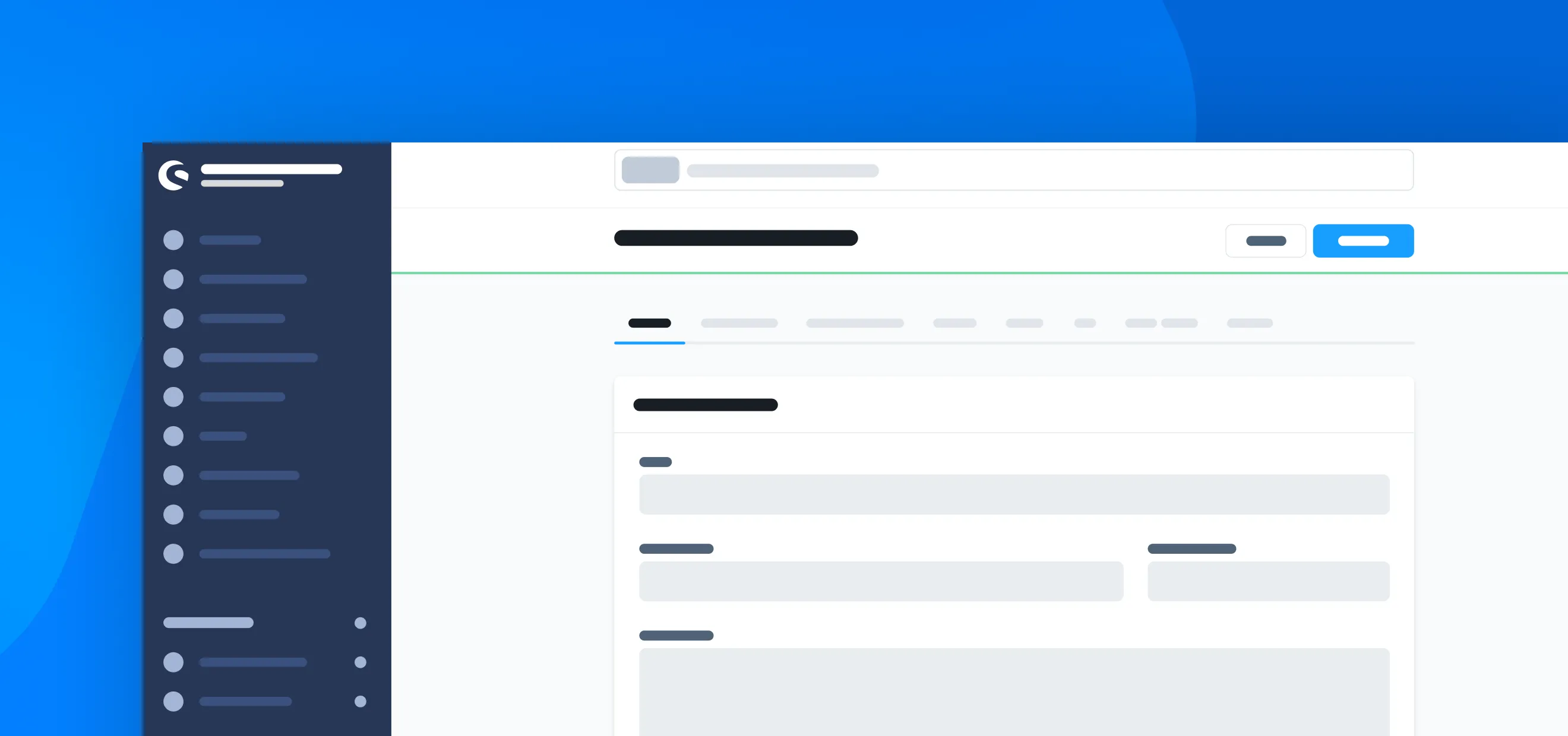 Shopware admin interface overview